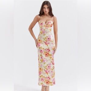 House of CB Josefina Satin Dress